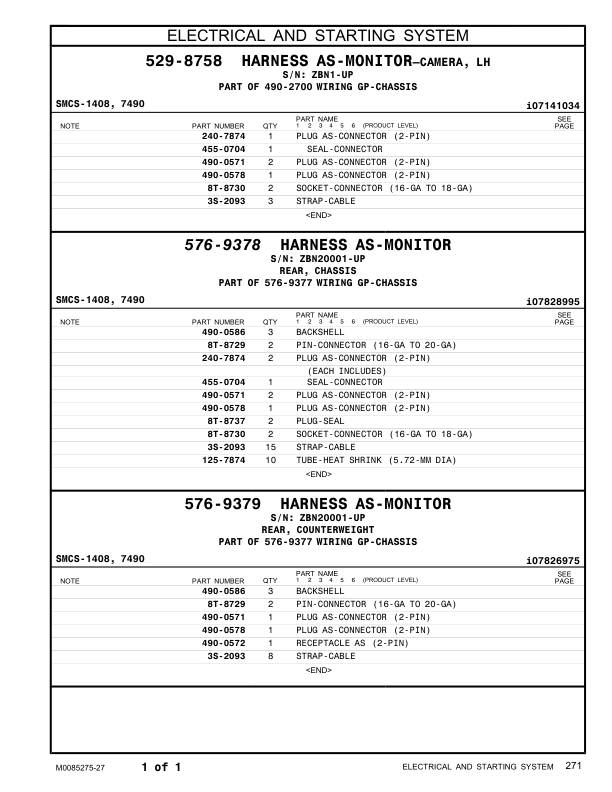 CAT 320 Excavator Parts Catalog Volume I ZBN1-UP - Image 13
