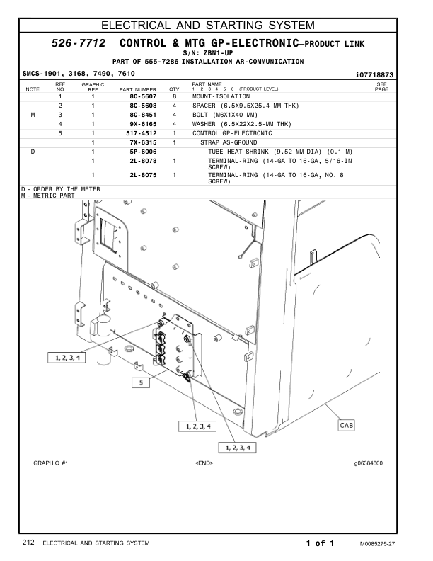 CAT 320 Excavator Parts Catalog Volume I ZBN1-UP - Image 12