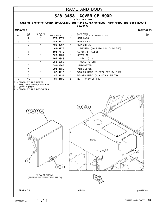 CAT 320 Excavator Parts Catalog Volume I ZBN1-UP - Image 14