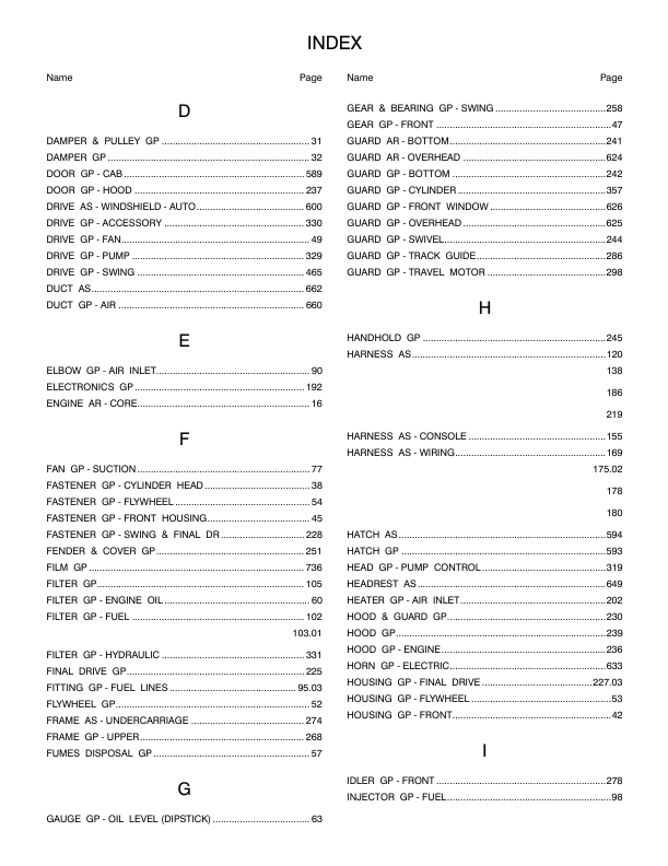 CAT 330C 330C L Track-Type Excavators Parts Manual GAG1 HAA1 BTM1 RBH1 - Image 4