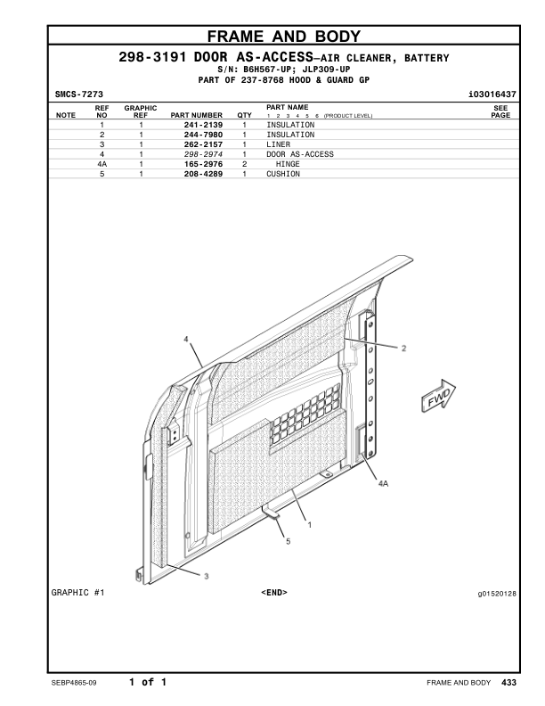CAT 330D L Excavator Parts Catalog Volume I B6H1 JLP1-UP - Image 16