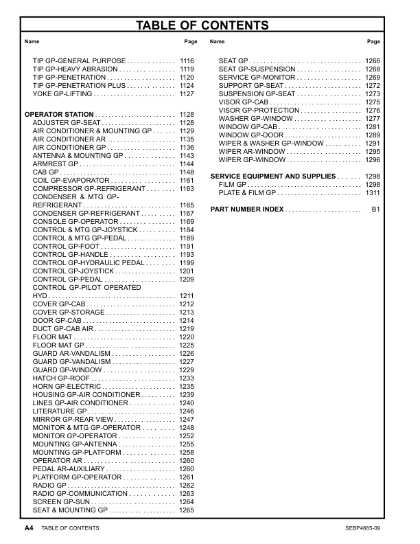 CAT 330D L Excavator Parts Catalog Volume II B6H1-UP JLP1-UP - Image 6