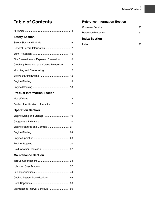 CAT 3406C Industrial Engine Operation and Maintenance Manual - Image 7