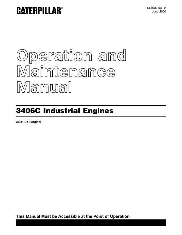 CAT 3406C Industrial Engine Operation and Maintenance Manual - Image 2
