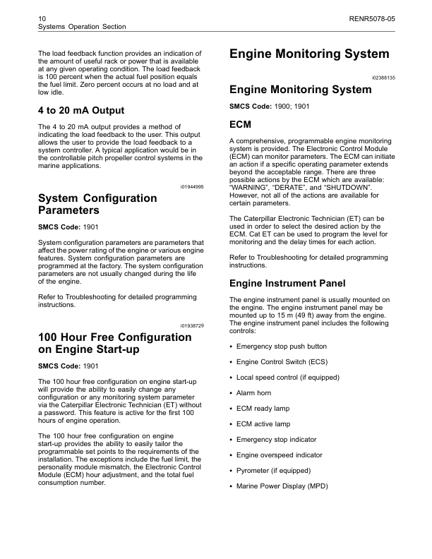 CAT 3500B 3500C Marine Engines Systems Operation Testing and Adjusting - Image 3
