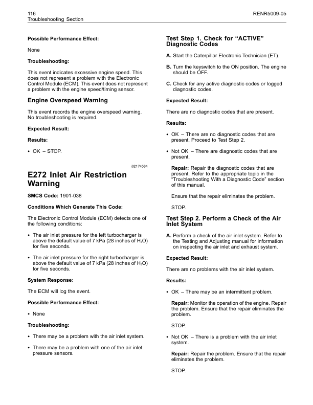 CAT 3500B 3500C Marine Propulsion Engines Troubleshooting RENR5009-05 - Image 13