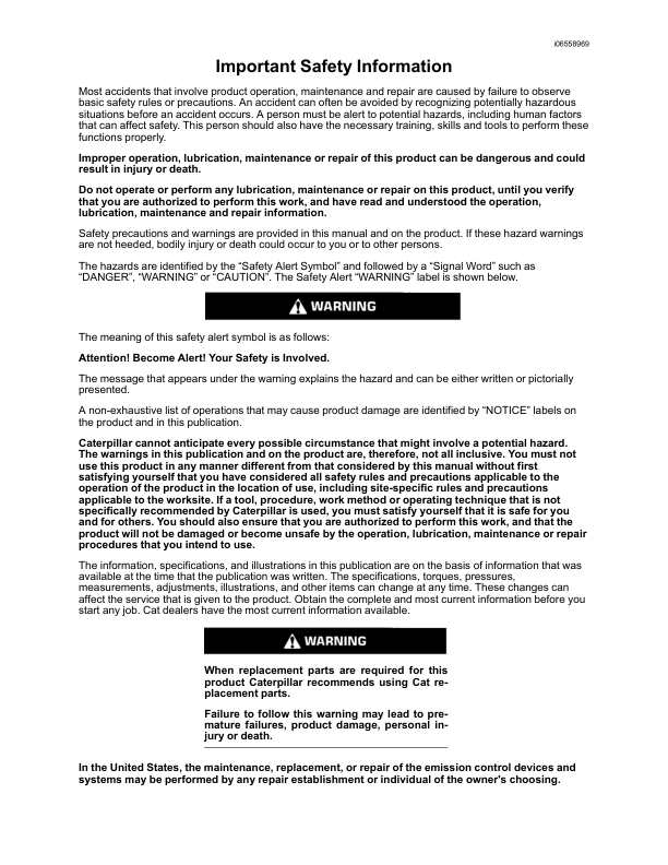 CAT 3500B 3500C Segenerator Set Troubleshooting Manual RENR5059-14 - Image 6