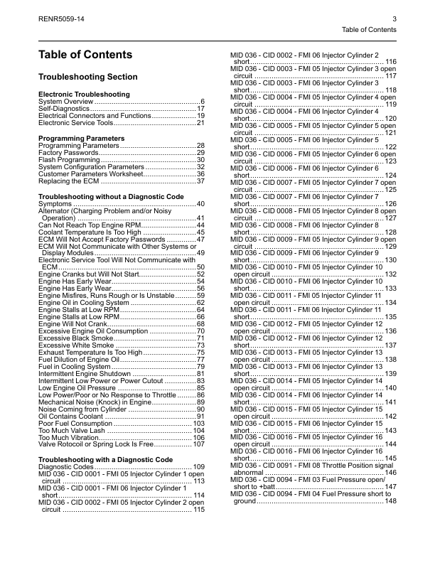 CAT 3500B 3500C Segenerator Set Troubleshooting Manual RENR5059-14 - Image 7