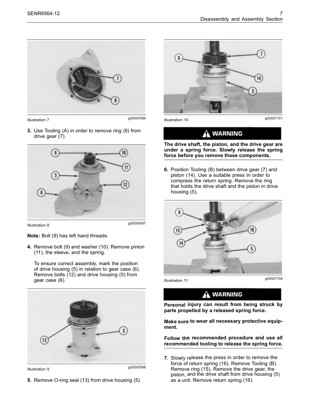 CAT 3500B Engines Disassemply and Assemply Service Manual - Image 8