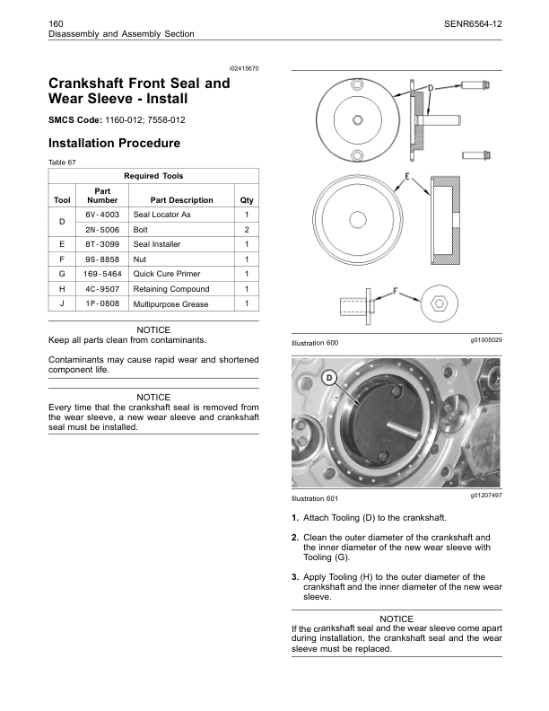 CAT 3500B Engines Disassemply and Assemply Service Manual - Image 10