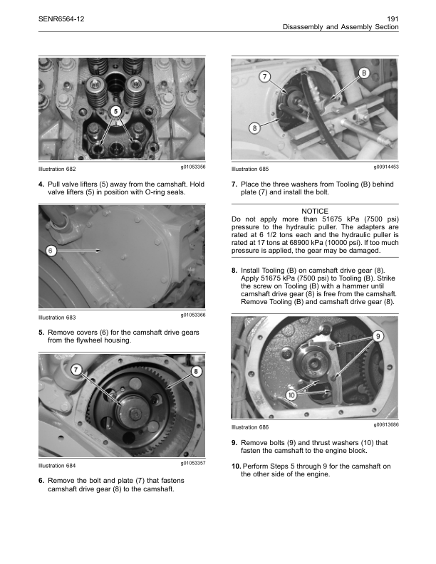 CAT 3500B Engines Disassemply and Assemply Service Manual - Image 11