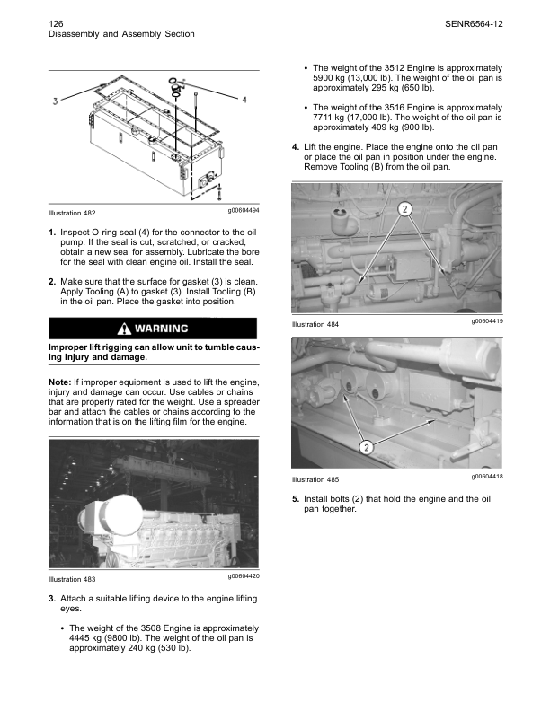CAT 3500B Engines Disassemply and Assemply Service Manual - Image 9