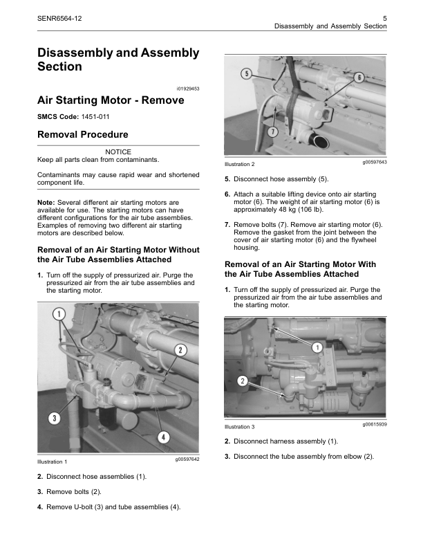 CAT 3500B Engines Disassemply and Assemply Service Manual - Image 6
