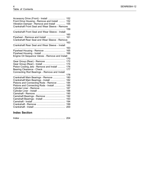CAT 3500B Engines Disassemply and Assemply Service Manual - Image 5