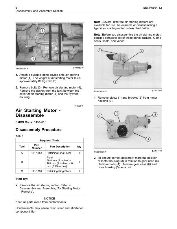 CAT 3500B Engines Disassemply and Assemply Service Manual - Image 7