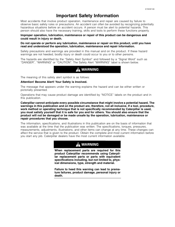 CAT 3500B Generator Set Engine Troubleshooting Manual SENR1003-07 - Image 4