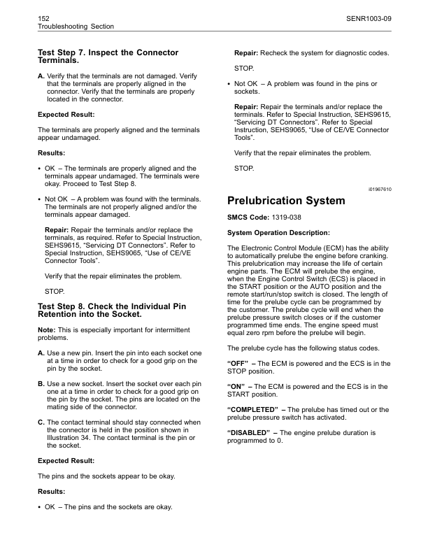 CAT 3500B Generator Troubleshooting Manual SENR1003-09 - Image 16