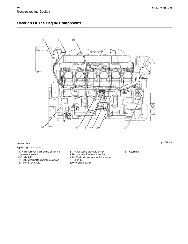 CAT 3500B Generator Troubleshooting Manual SENR1003-09 - Image 5
