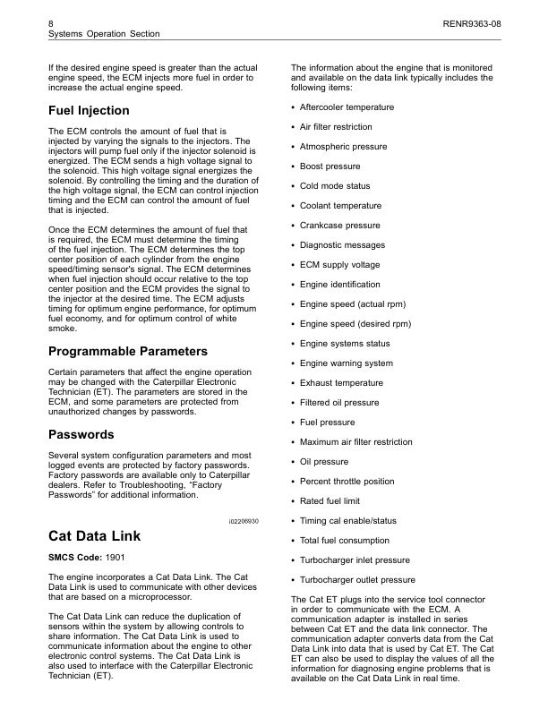 CAT 3500C Engine Systems Operation Testing and Adjusting Manual RENR9363-08 - Image 12