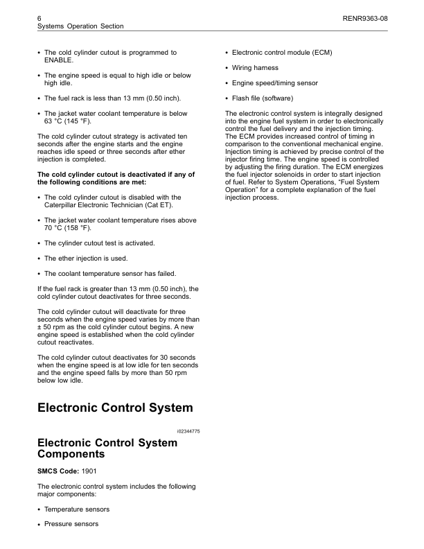CAT 3500C Engine Systems Operation Testing and Adjusting Manual RENR9363-08 - Image 10