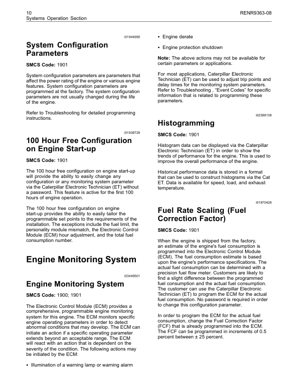 CAT 3500C Engine Systems Operation Testing and Adjusting Manual RENR9363-08 - Image 3