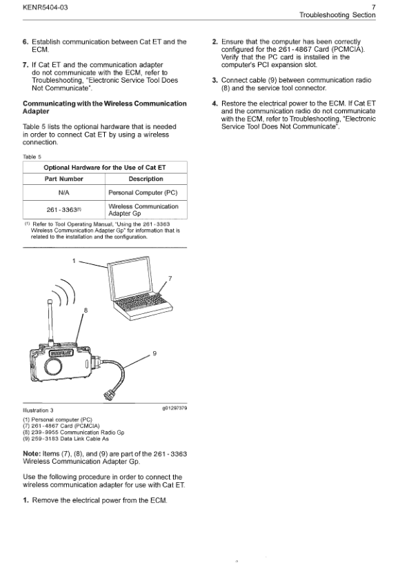 CAT 3500C Marine Propulsion Engines Troubleshooting Manual KENR5404-03 - Image 8