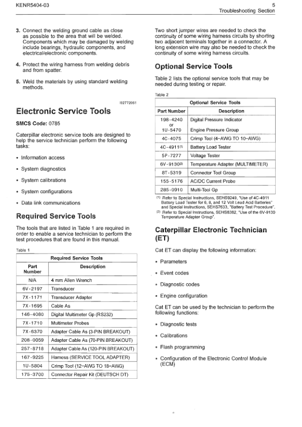 CAT 3500C Marine Propulsion Engines Troubleshooting Manual KENR5404-03 - Image 6