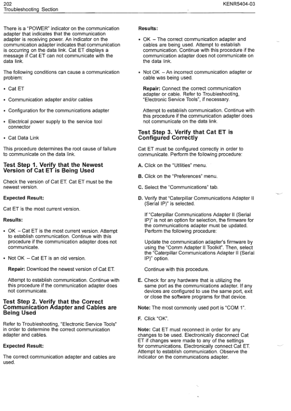CAT 3500C Marine Propulsion Engines Troubleshooting Manual KENR5404-03 - Image 14