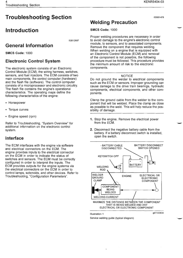 CAT 3500C Marine Propulsion Engines Troubleshooting Manual KENR5404-03 - Image 5
