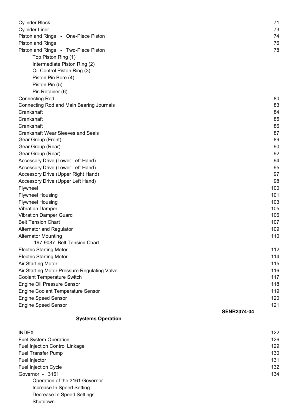 CAT 3512 Marine Engine Service Manual 66Z1-UP - Image 6