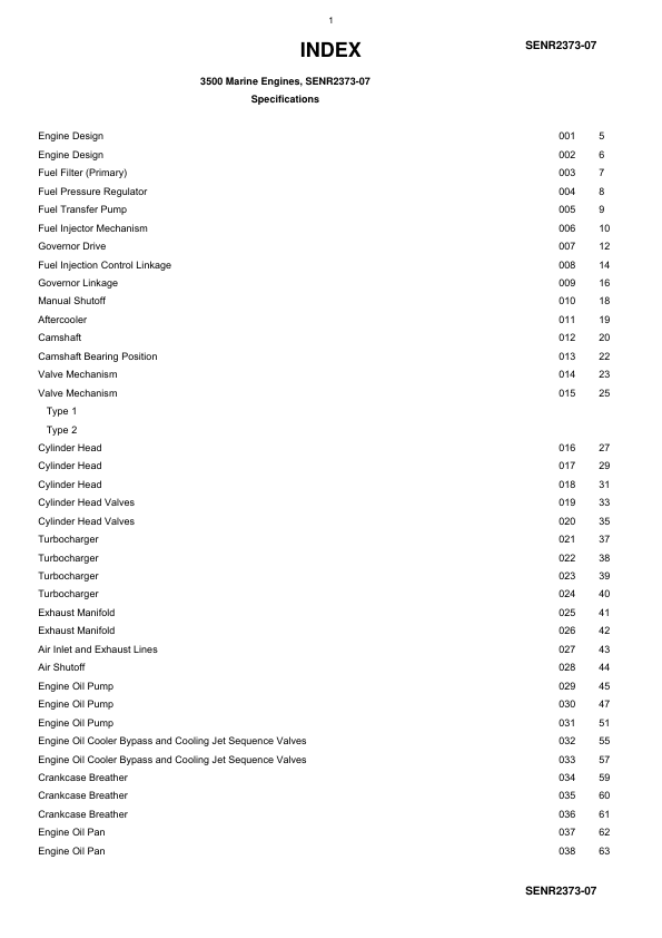 CAT 3512 Marine Engine Service Manual 66Z1-UP - Image 11