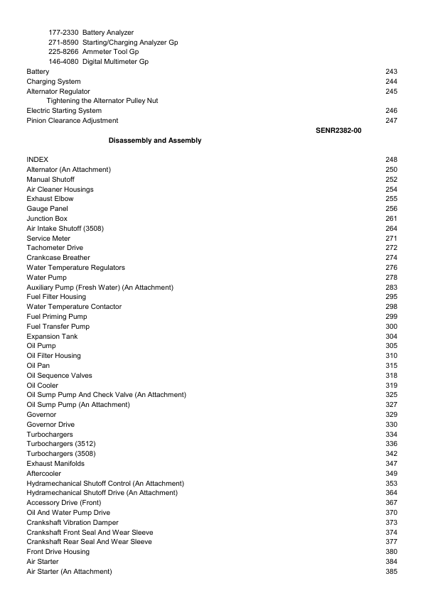 CAT 3512 Marine Engine Service Manual 66Z1-UP - Image 9