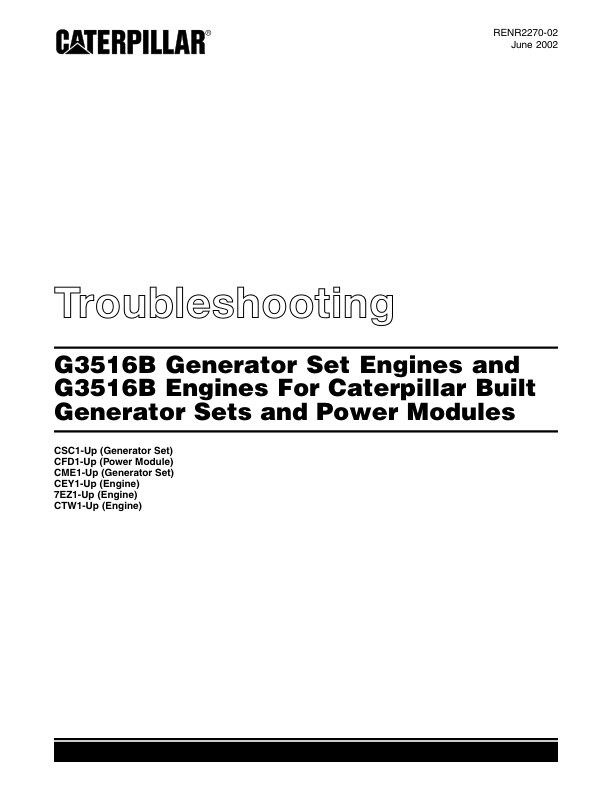 CAT 3516B Engine Troubleshooting RENR2270-02 - Image 2