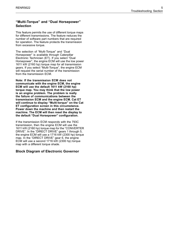 CAT 3516B Engines Troubleshooting Manual RENR5622 - Image 9