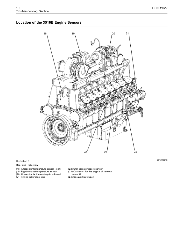 CAT 3516B High Displacement Engine Troubleshooting RENR5622 - Image 3