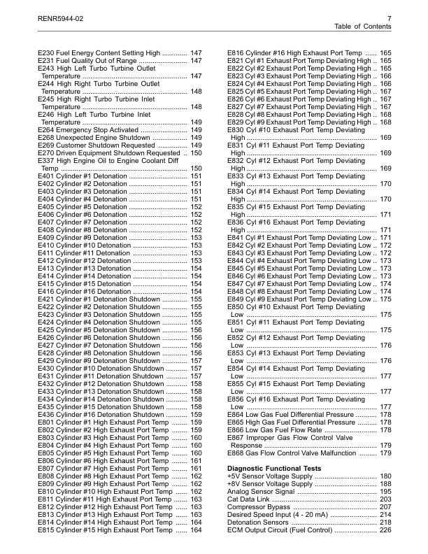 CAT 3516C 3516E Engine Troubleshooting Manual - Image 11