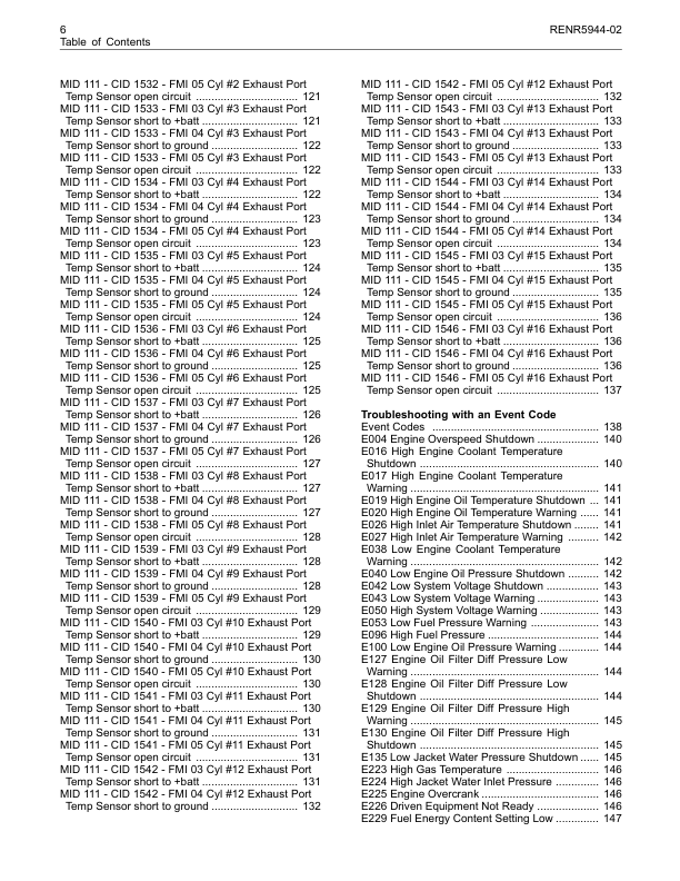 CAT 3516C 3516E Engine Troubleshooting Manual - Image 10