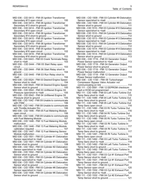 CAT 3516C 3516E Engine Troubleshooting Manual - Image 9