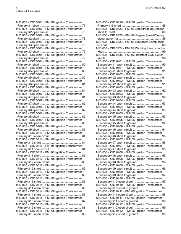 CAT 3516C 3516E Engine Troubleshooting Manual - Image 8