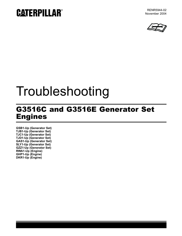 CAT 3516C 3516E Engine Troubleshooting Manual - Image 2