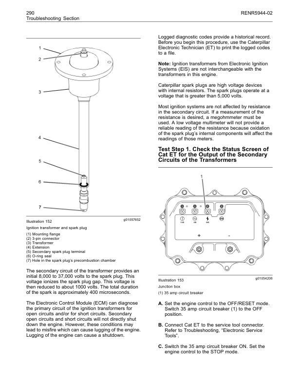 CAT 3516C 3516E Engine Troubleshooting Manual - Image 16