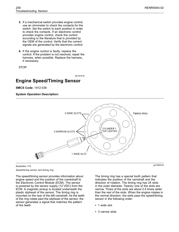 CAT 3516C 3516E Engine Troubleshooting Manual - Image 15
