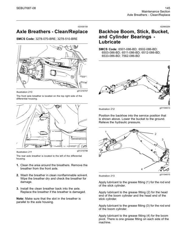 CAT 420E 430E 432E 434E 442E 444E Backhoe Loaders Maintenance Manual SEBU7687-08 - Image 7