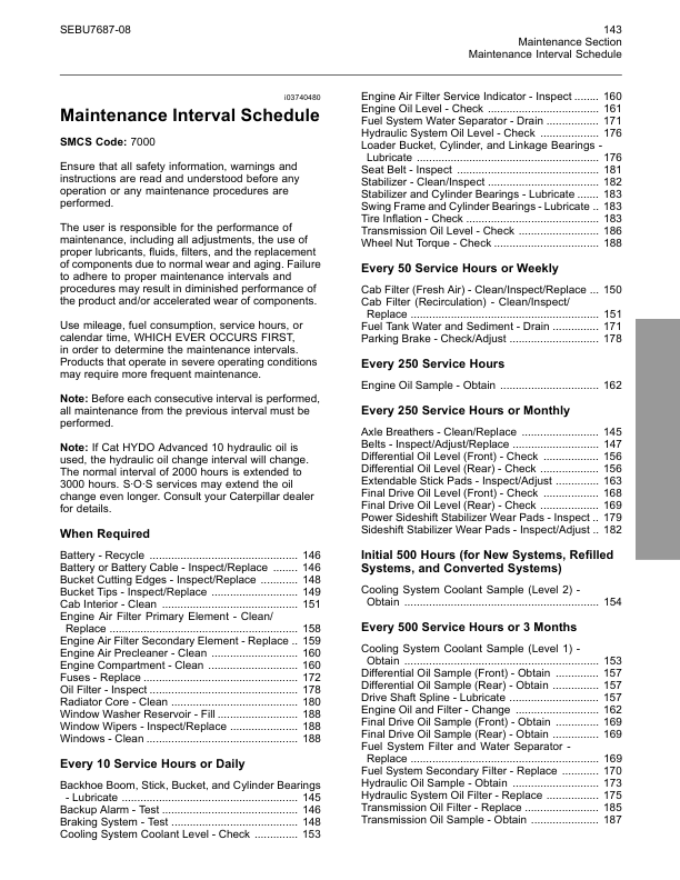 CAT 420E 430E 432E 434E 442E 444E Backhoe Loaders Maintenance Manual SEBU7687-08 - Image 5