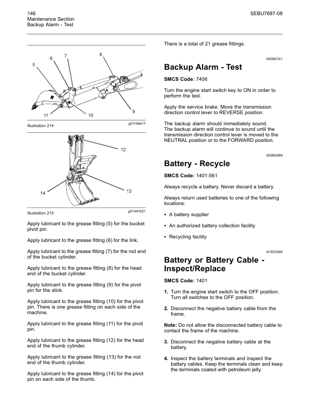 CAT 420E 430E 432E 434E 442E 444E Backhoe Loaders Maintenance Manual SEBU7687-08 - Image 8