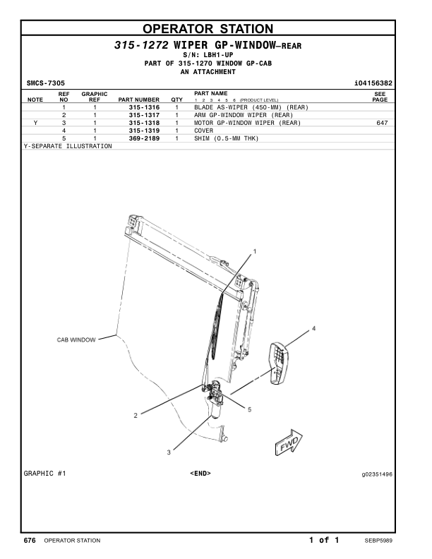 CAT 428F Backhoe Loader Parts Catalog LBH1-UP - Image 15