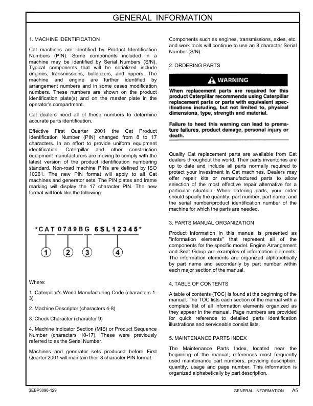 CAT 525B Wheel Skidder Parts Manual 3KZ1-UP - Image 10