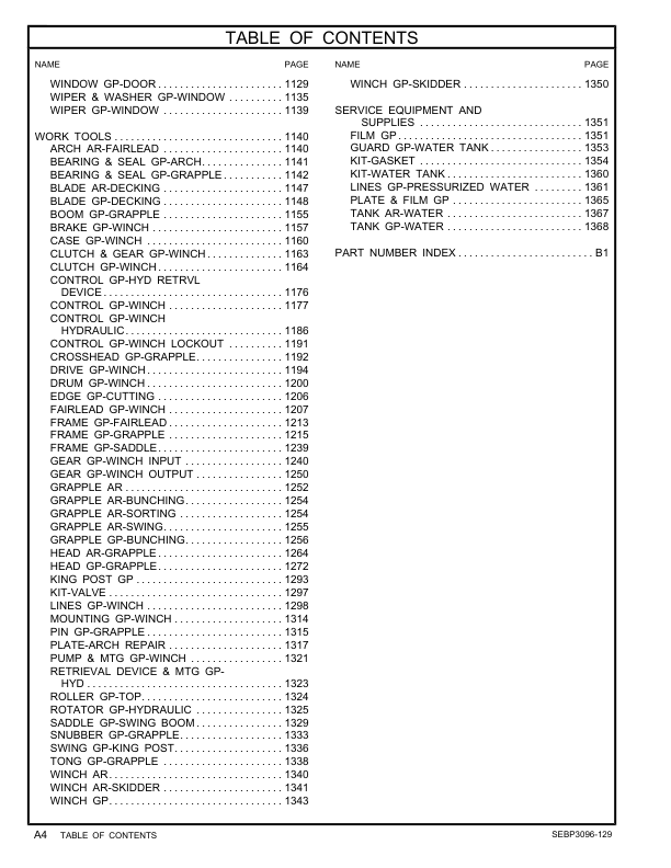 CAT 525B Wheel Skidder Parts Manual 3KZ1-UP - Image 9