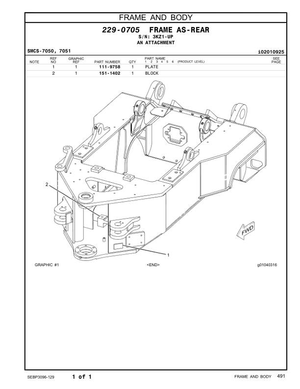 CAT 525B Wheel Skidder Parts Manual 3KZ1-UP - Image 14