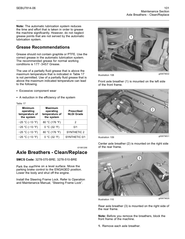 CAT 725 730 Articulated Truck Maintenance Intervals Manual - Image 8